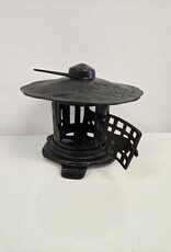 Vintage Cast Iron Hanging Pagoda Lantern