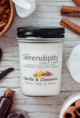 Serendipity Soy Candles 16oz Jar Candle - Vanilla & Cinnamon