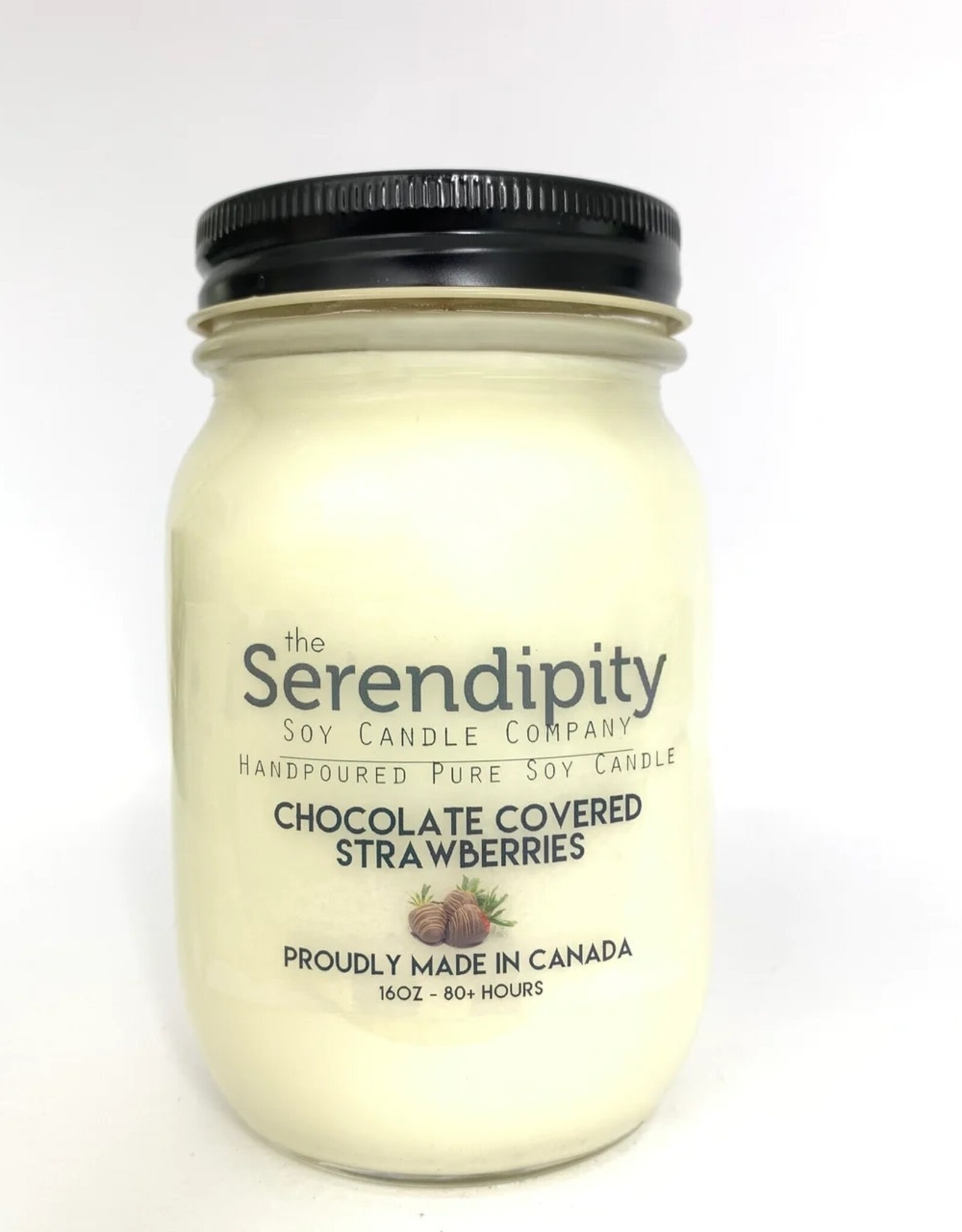 Serendipity Soy Candles 16oz Jar Candle - Chocolate Covered Strawberries