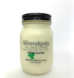 Serendipity Soy Candles 16oz Jar Candle - Green Clover