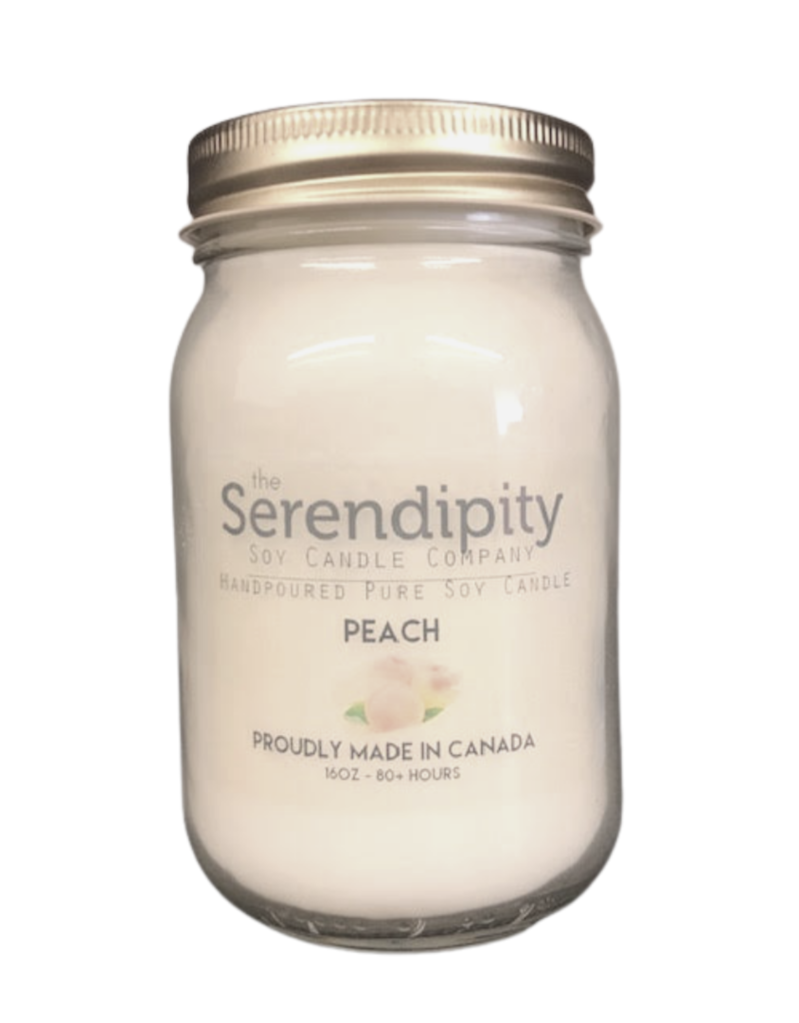Serendipity Soy Candles 16oz Jar Candle - Peach