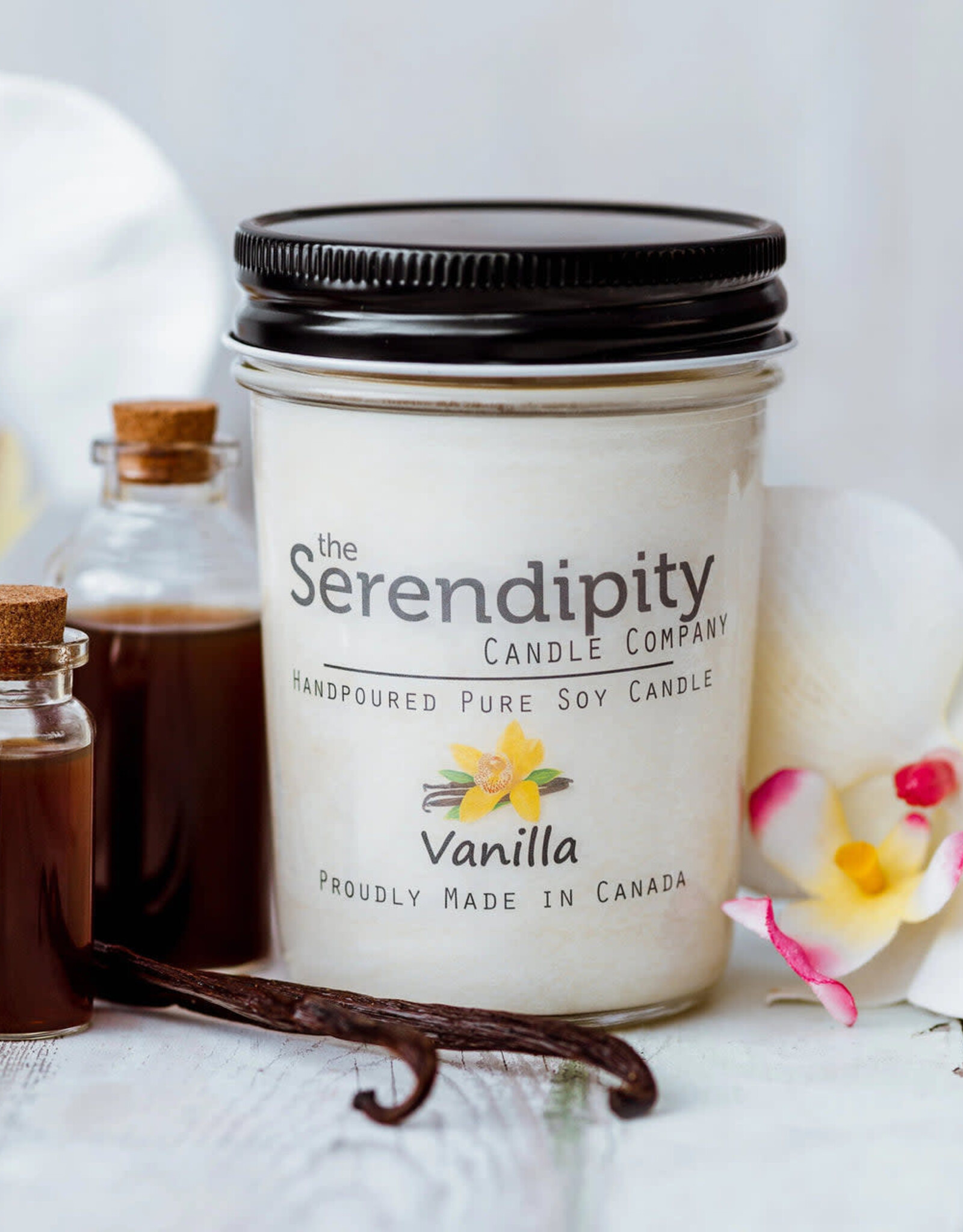 Serendipity Soy Candles 8oz Jar Candle - Vanilla