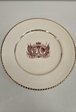 Princess Elizabeth & Duke of Edinburgh 1951 Canada Visit Cassidian Plate