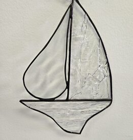 Stained Glass Sailboat Suncatcher