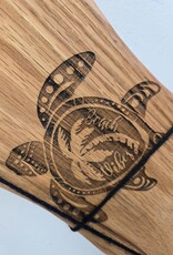 22" Red Oak Engraved Board - Turtle