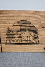 20" Red Oak Engraved Board - Trailer