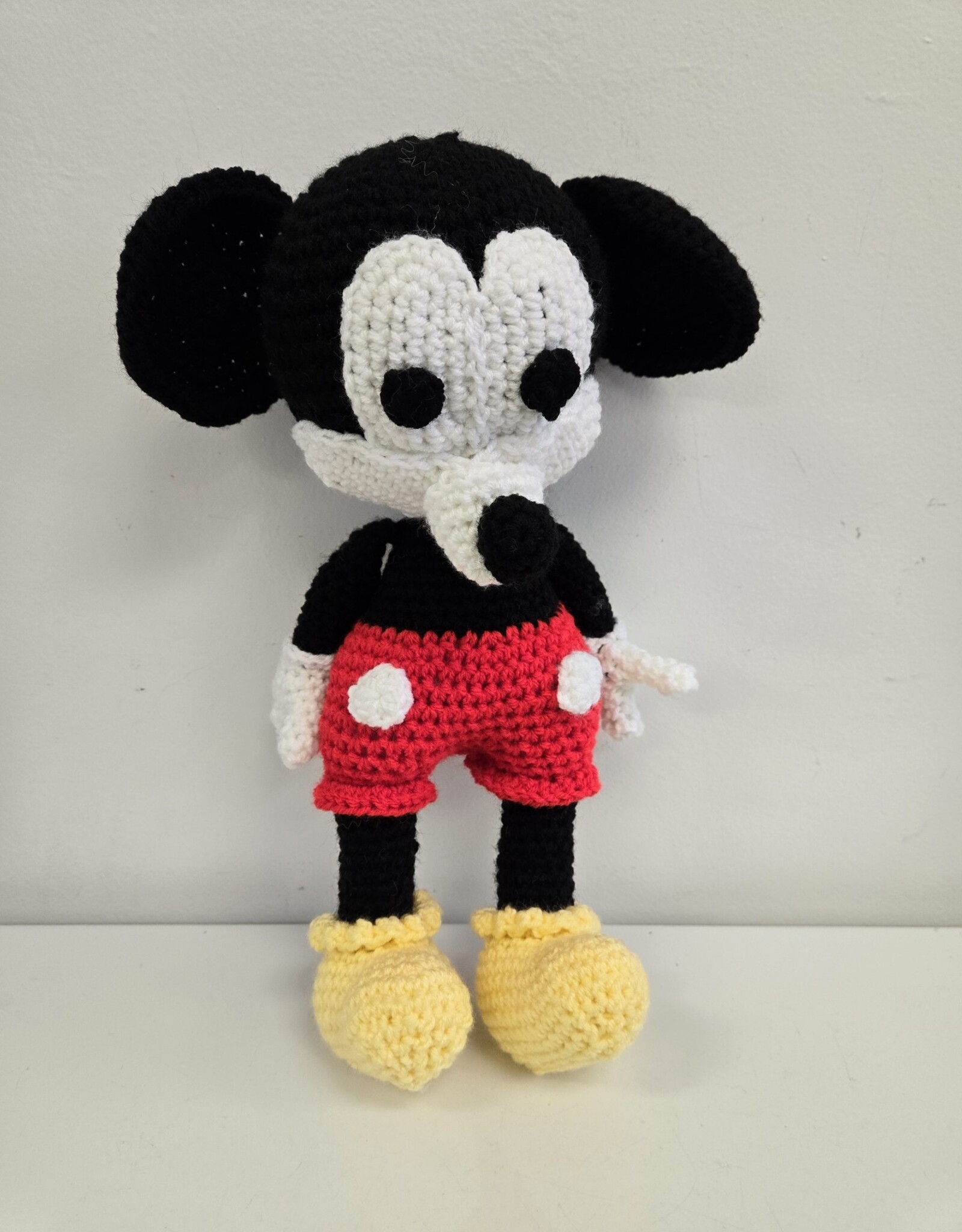 Crocheted Medium Stuffie - Mickey