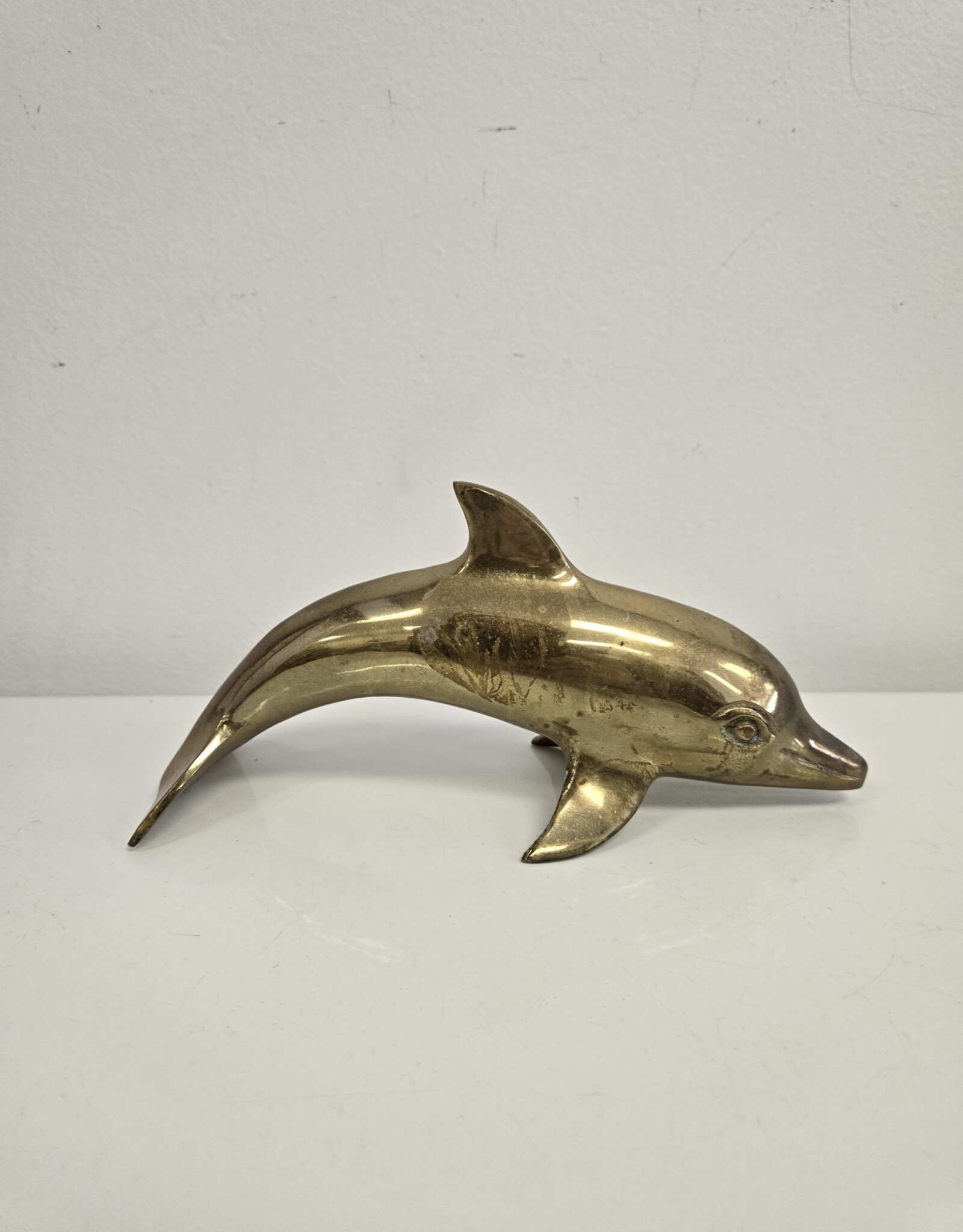 Vintage  Brass Dolphin - 8.5"