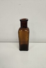 Antique Amber 6" Medicine/Apothecary Jar