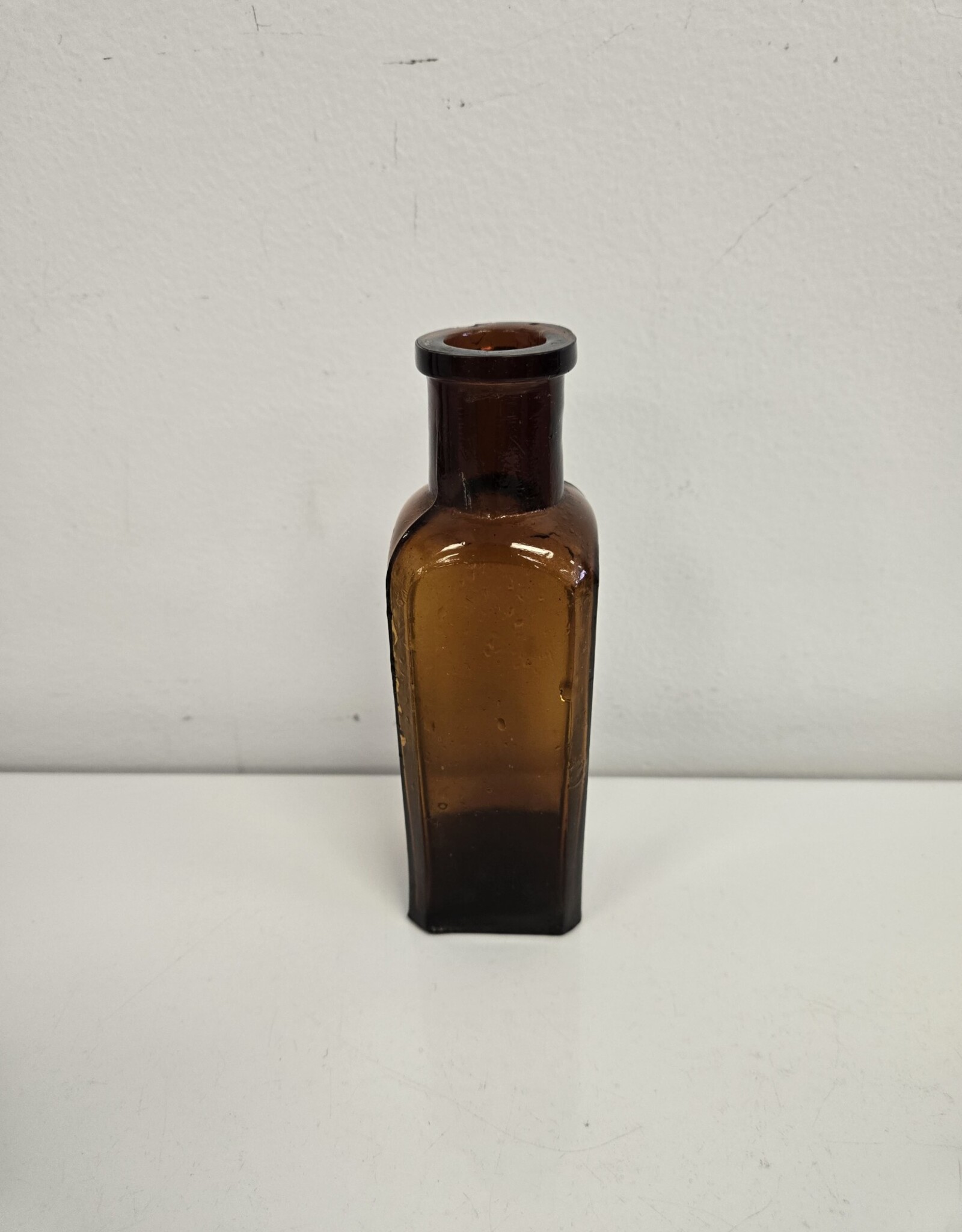 Antique Amber 6" Medicine/Apothecary Jar