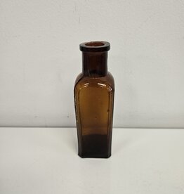 Antique Amber 6" Medicine/Apothecary Jar