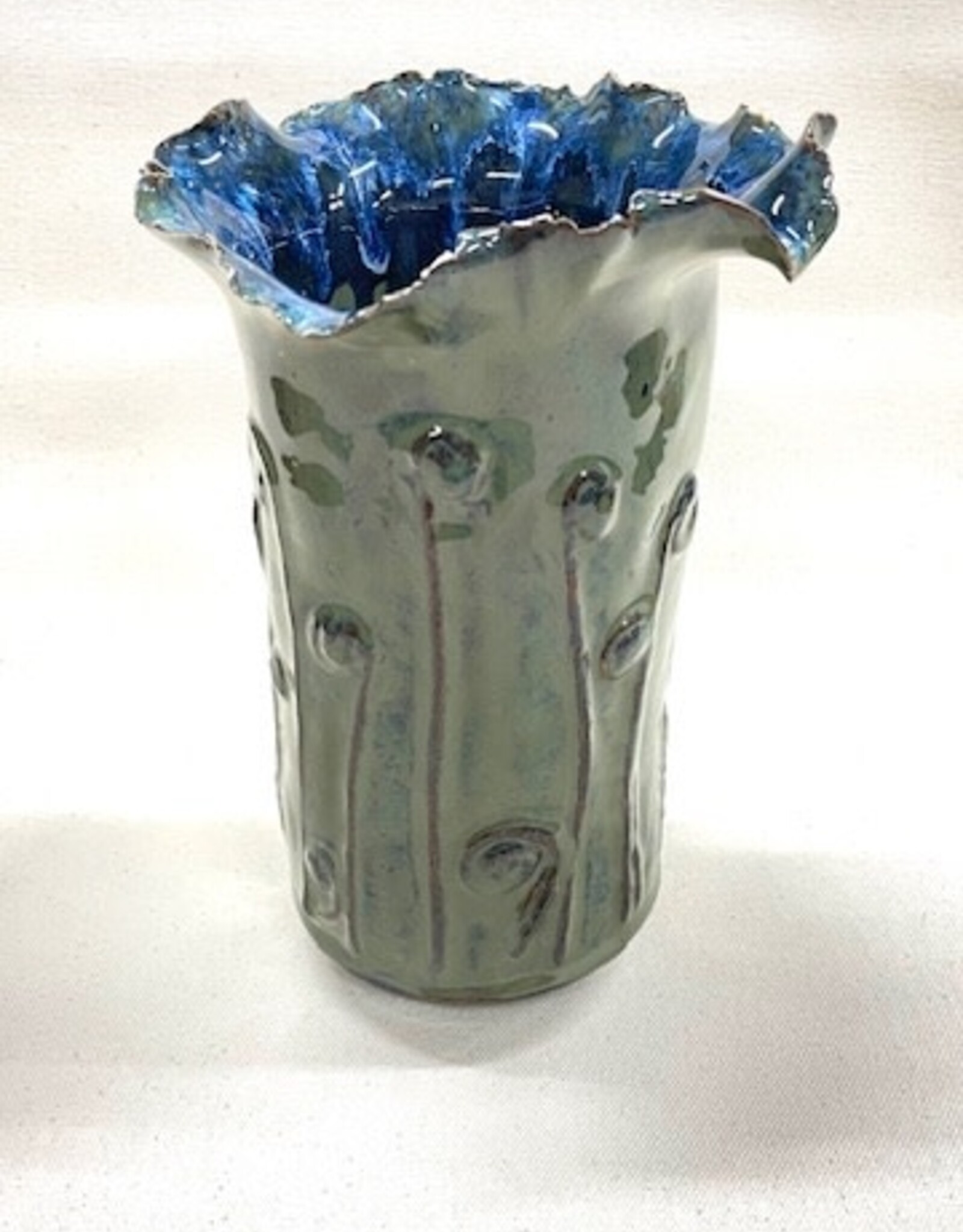 Pottery By Jackie Pottery By Jackie - Fiddleheads Vase