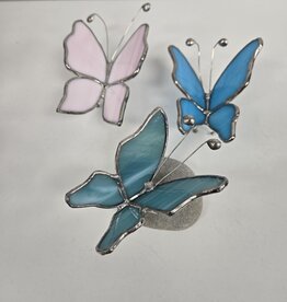 Stained Glass Butterfly w/legs