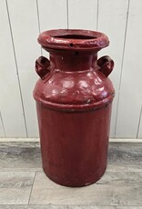Vintage Red Milk Can