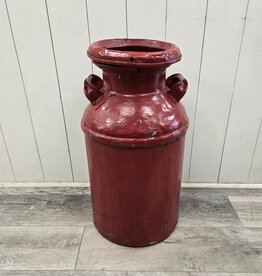 Vintage Red Milk Can