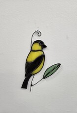 Stained Glass Finch Suncatcher