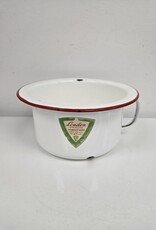 Vintage White GSW Chamber Pot - red trim