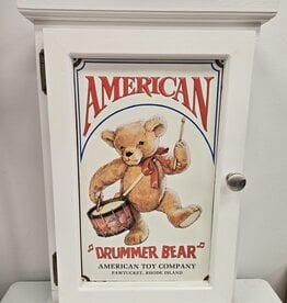 American Drummer Bear White Cabinet