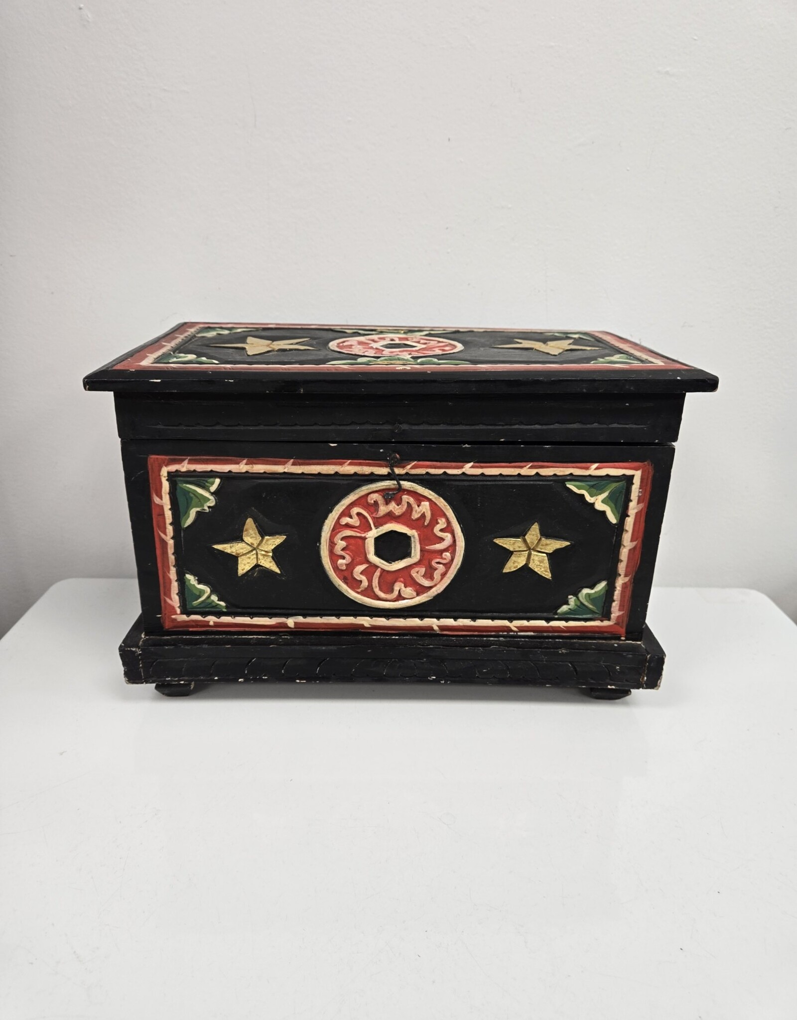 Painted Black Decorative Box