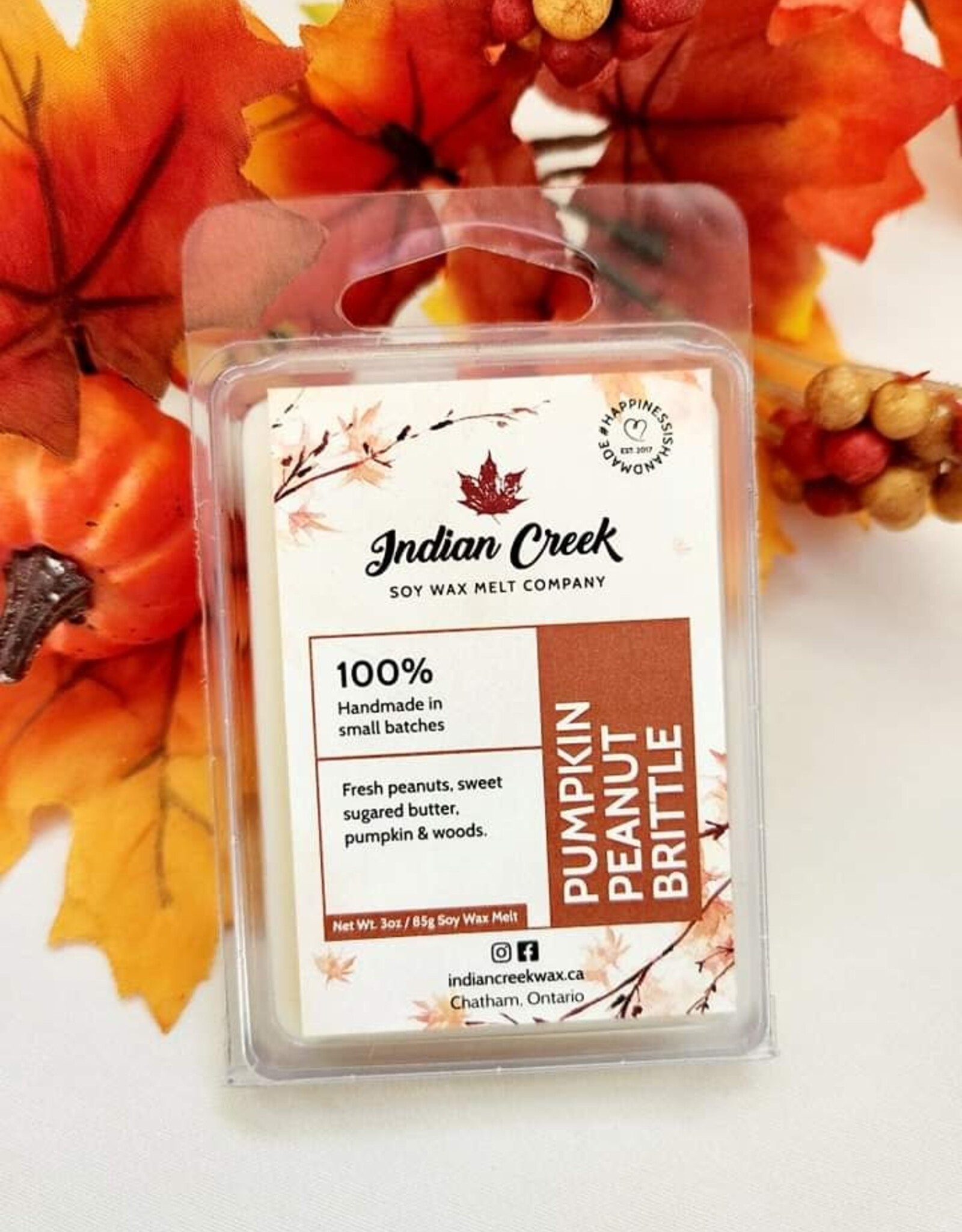 Indian Creek Wax Soy Wax Melts - Pumpkin Peanut Brittle