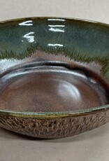 Pottery By Jackie Pottery By Jackie - Medium Shallow Bowl (copper w/drippy rim)