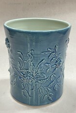 Pottery By Jackie Pottery By Jackie - Vase (slip decoration, peacock)