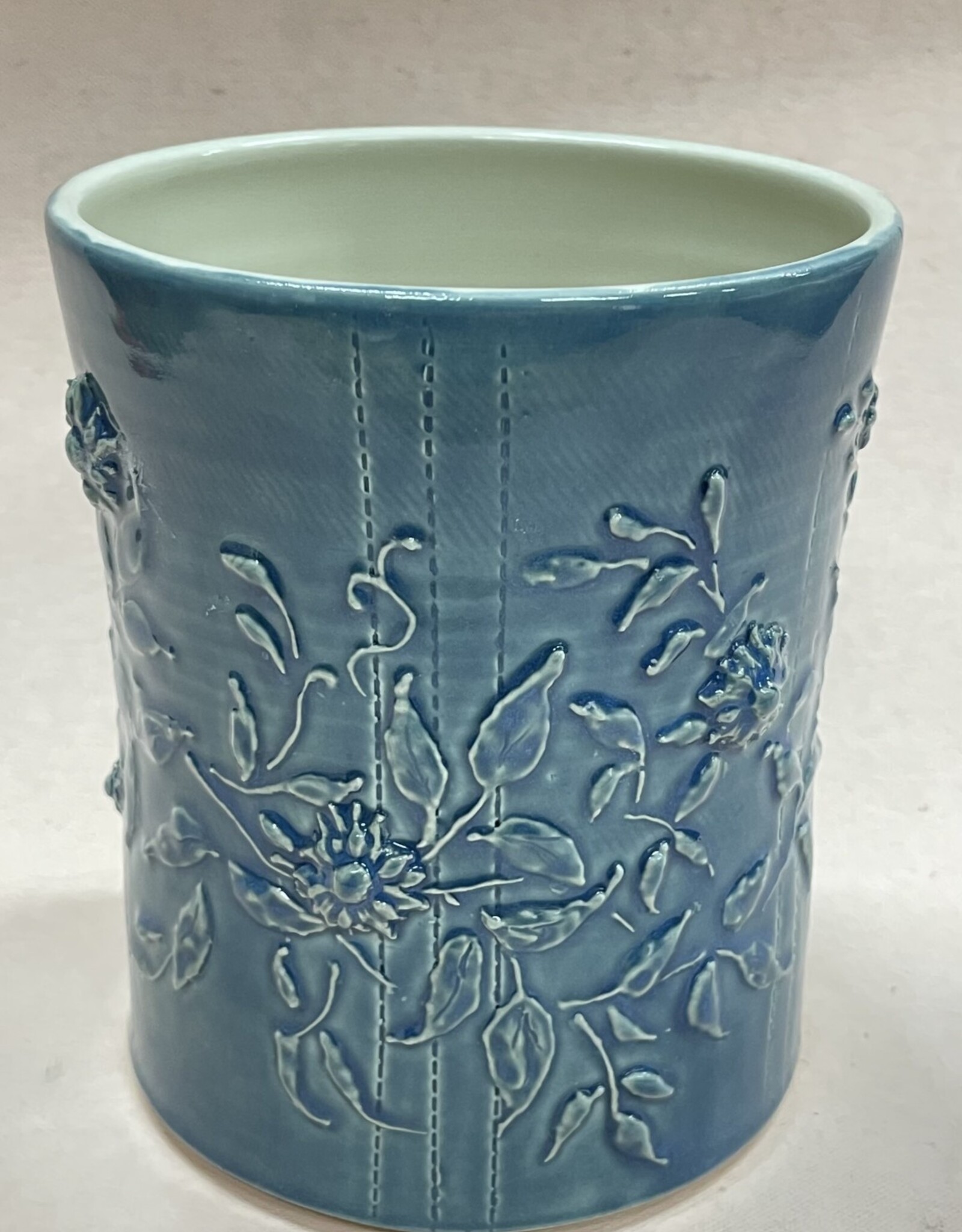 Pottery By Jackie Pottery By Jackie - Vase (slip decoration, peacock)