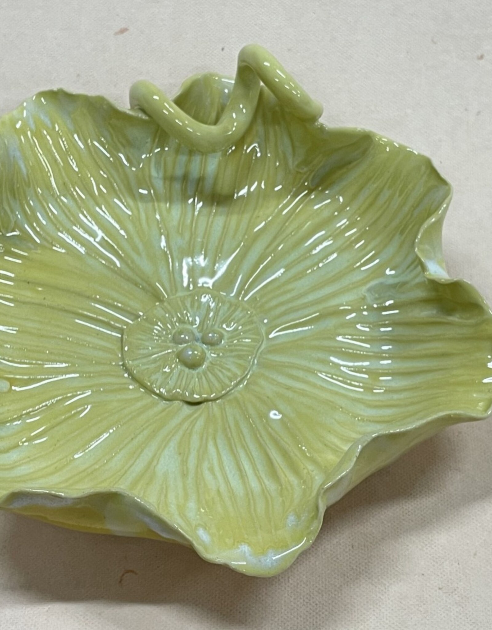 Pottery By Jackie Pottery By Jackie - Small Yellow Flower Bowl