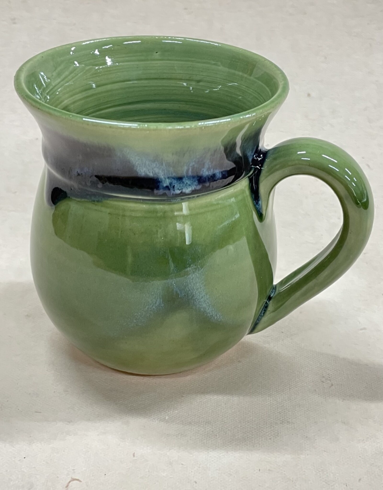 Pottery By Jackie Pottery By Jackie - Green Mug (drippy rims)