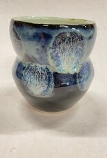 Pottery By Jackie Pottery By Jackie - Small Vase (black, variegated blues)