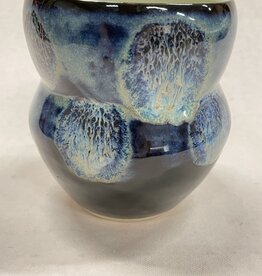 Pottery By Jackie Pottery By Jackie - Small Vase (black, variegated blues)