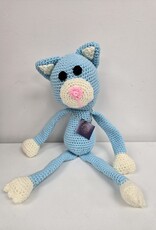 Crocheted Medium Stuffie - Cat (various colours)