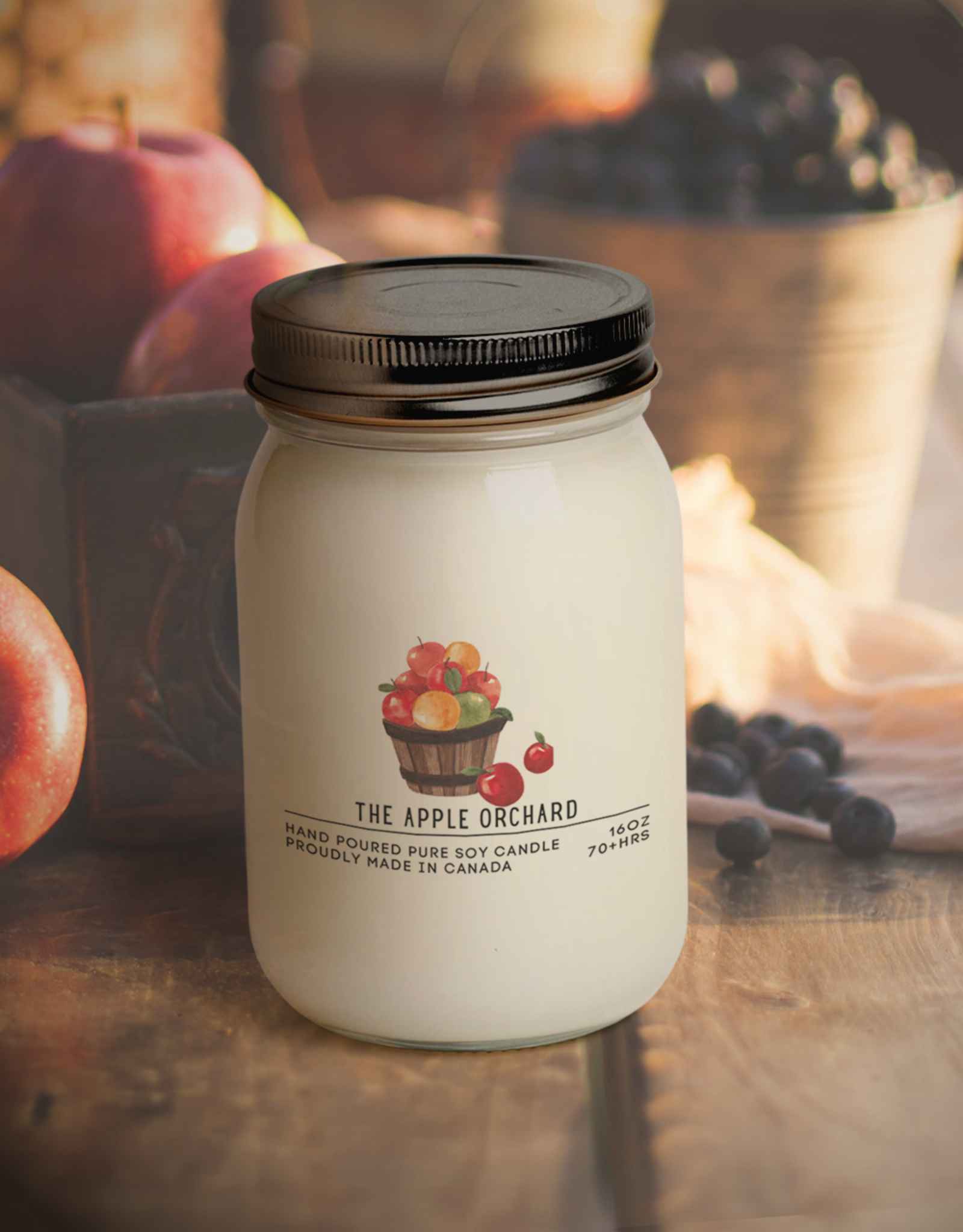 Serendipity Soy Candles 16oz Jar Candle - The Apple Orchard