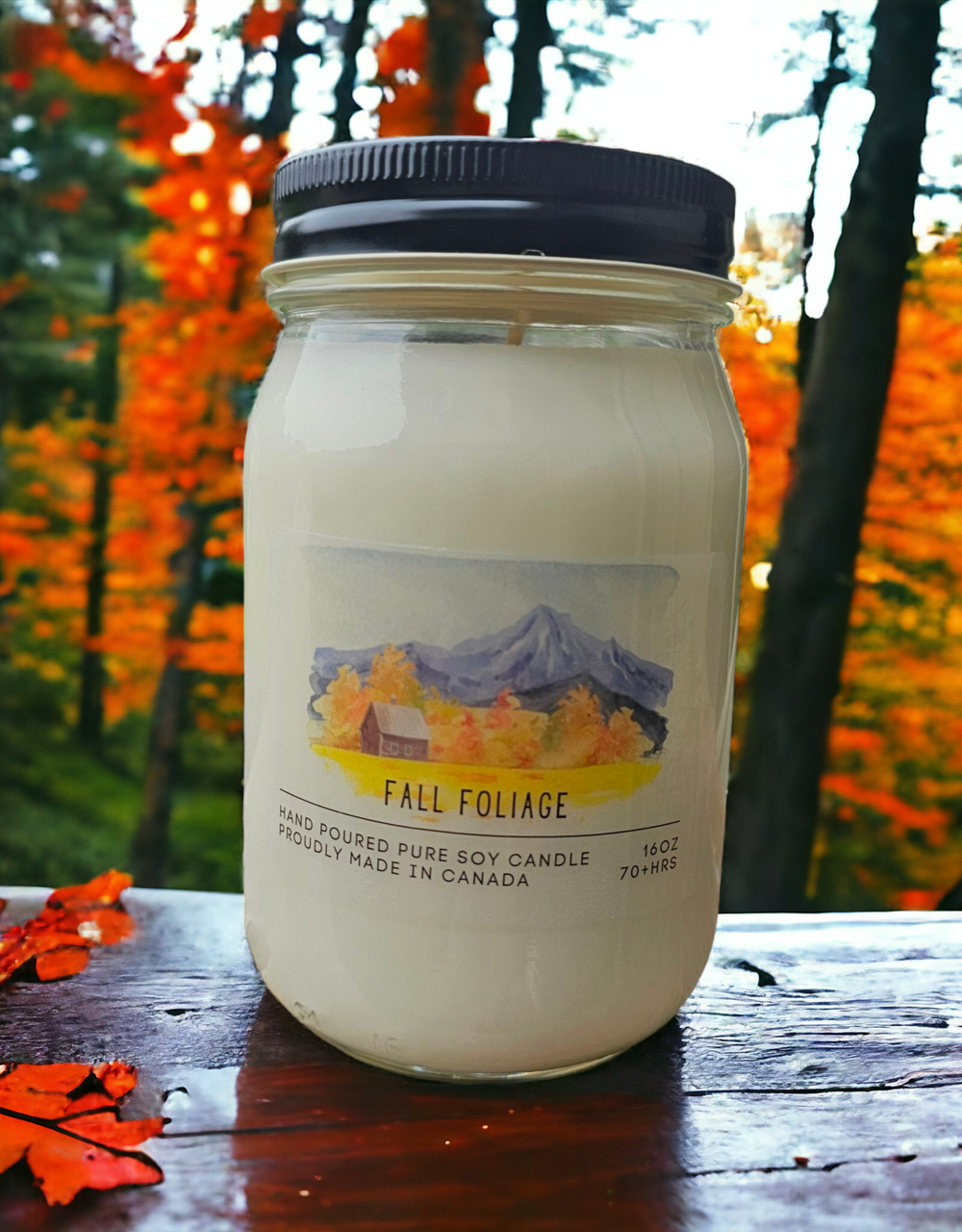 Serendipity Soy Candles 16oz Jar Candle - Fall Foliage