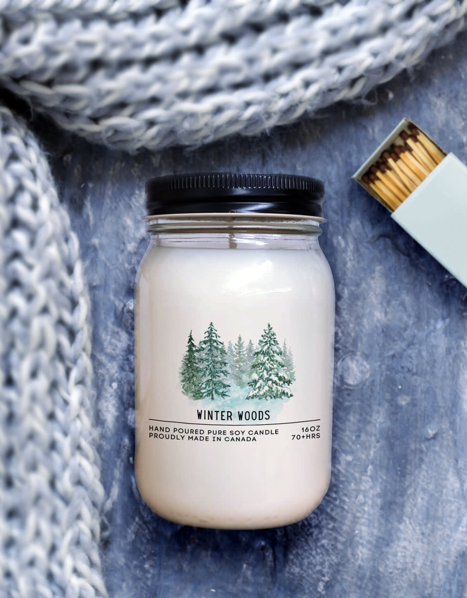 Serendipity Soy Candles 16oz Jar Candle - Winter Woods
