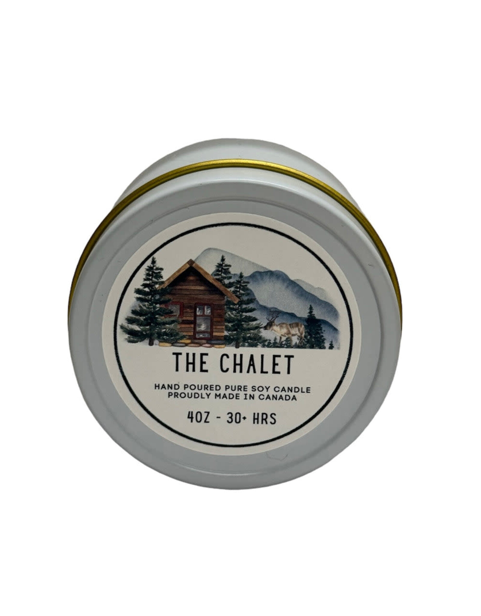 4 oz The Chalet - White Tin