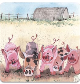 Alex Clark Coaster - Five Little Pigs