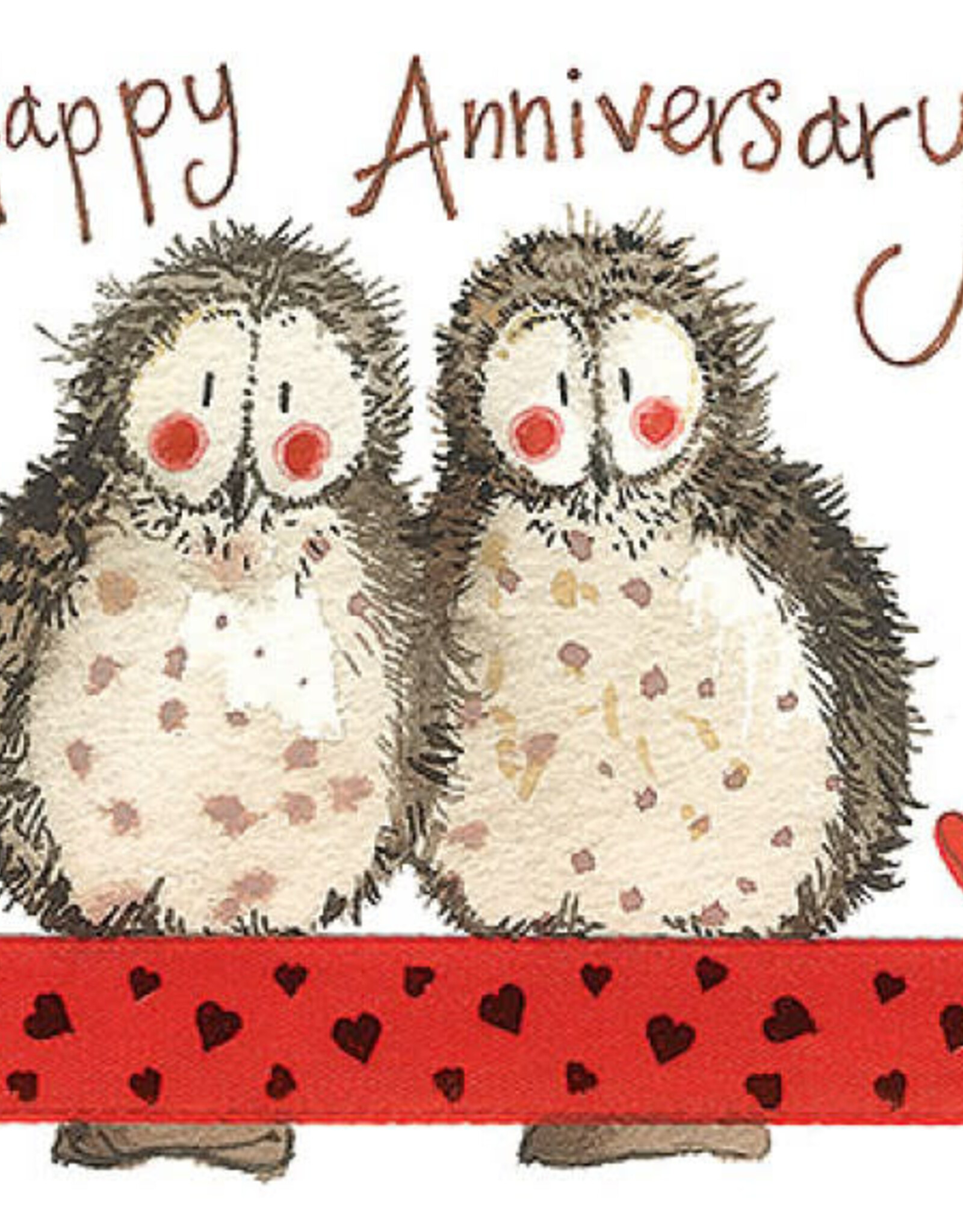 Alex Clark Anniversary Card - Anniversary Owls