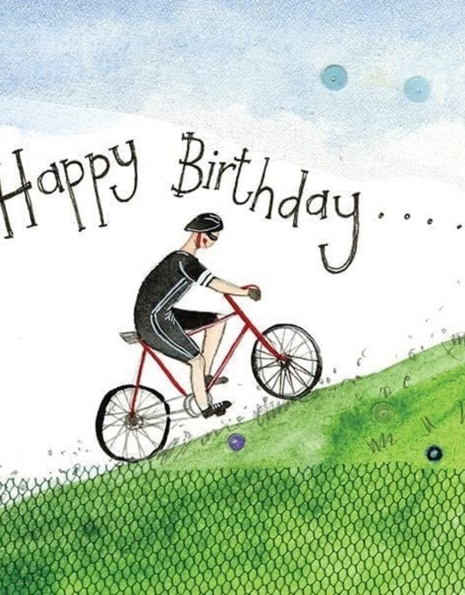 Alex Clark Birthday Card - Hill Climb