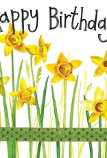 Alex Clark Birthday Card - Daffodils