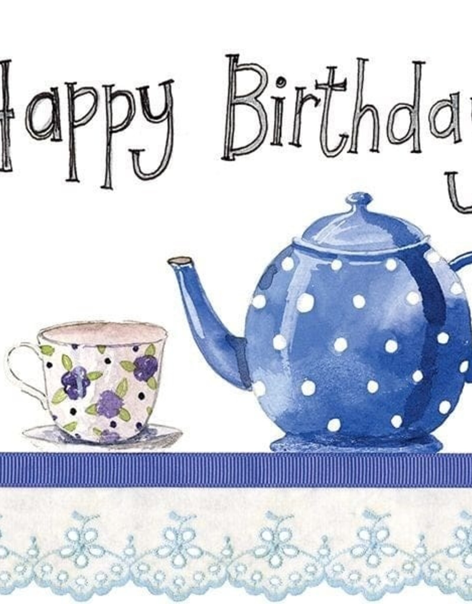 Alex Clark Birthday Card - Time For Tea