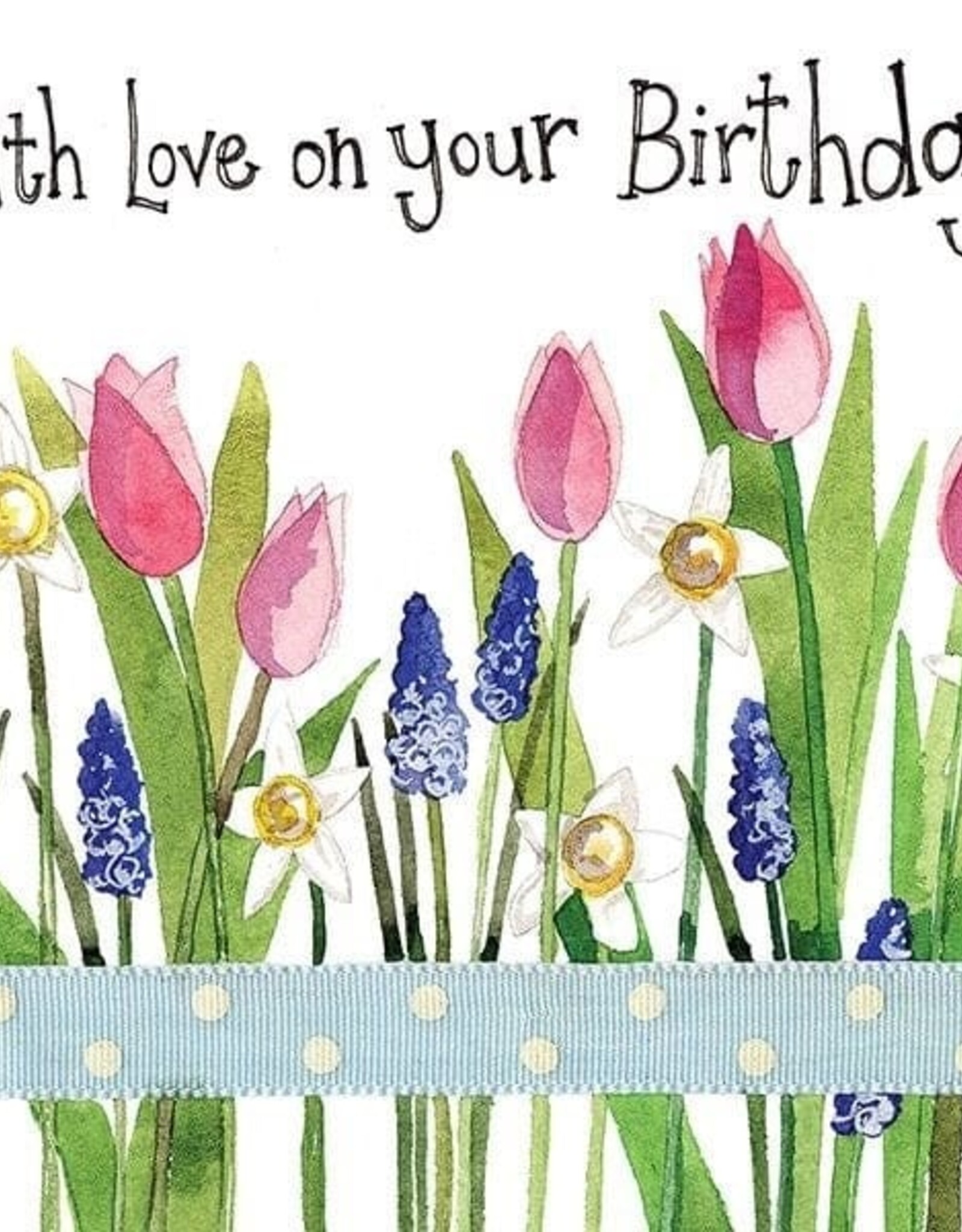 Alex Clark Birthday Card - Spring Flowers