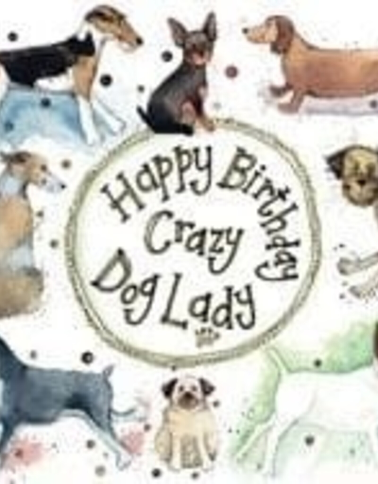 Alex Clark Birthday Card - Dog Lady