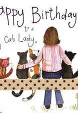 Alex Clark Birthday Card - Cat Lady