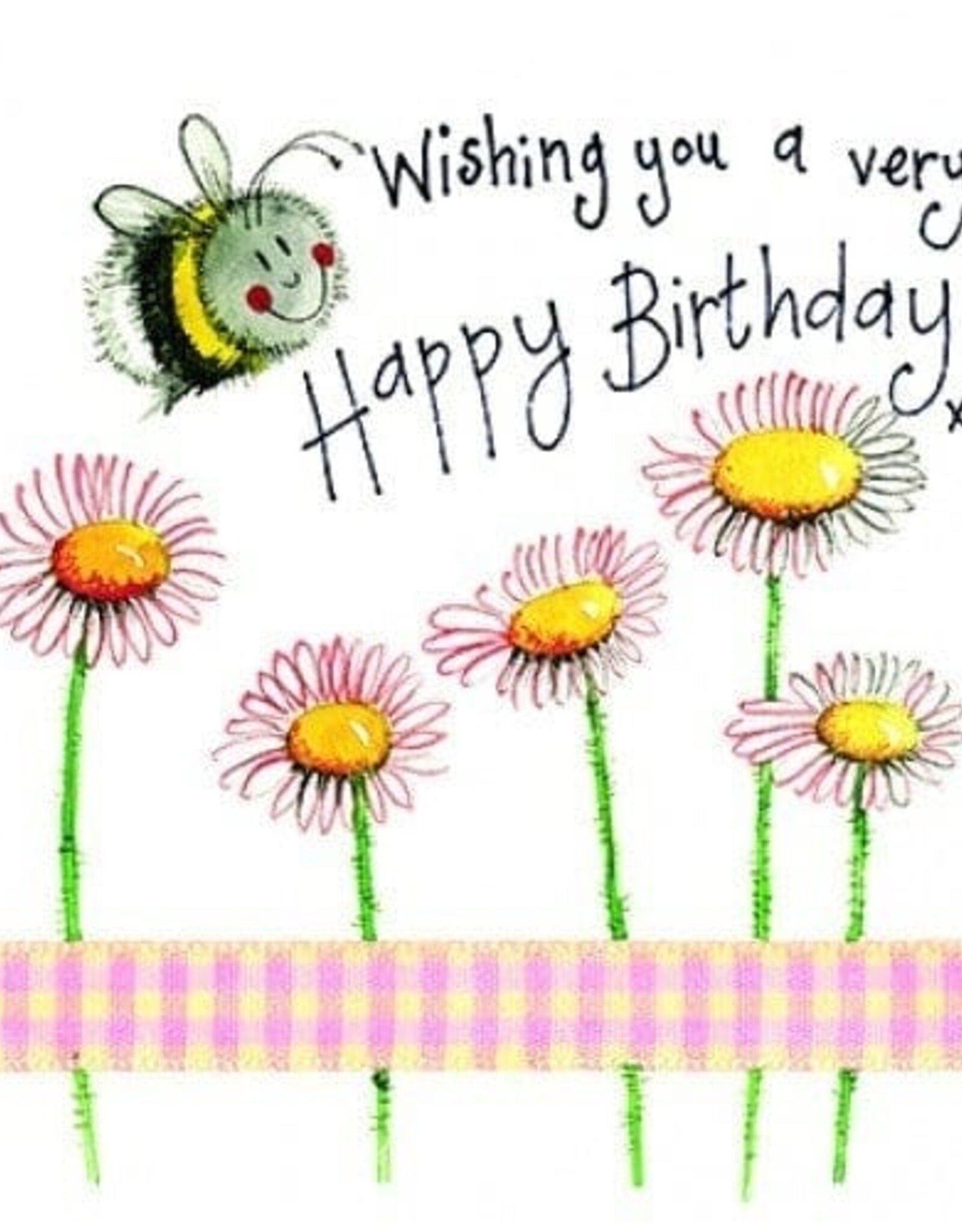 Alex Clark Birthday Card - Bee & Daisy