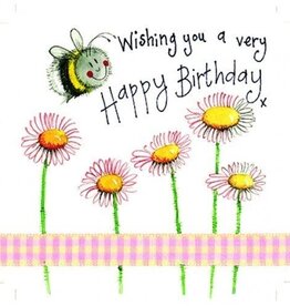 Alex Clark Birthday Card - Bee & Daisy