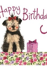 Alex Clark Birthday Card - Yorkie