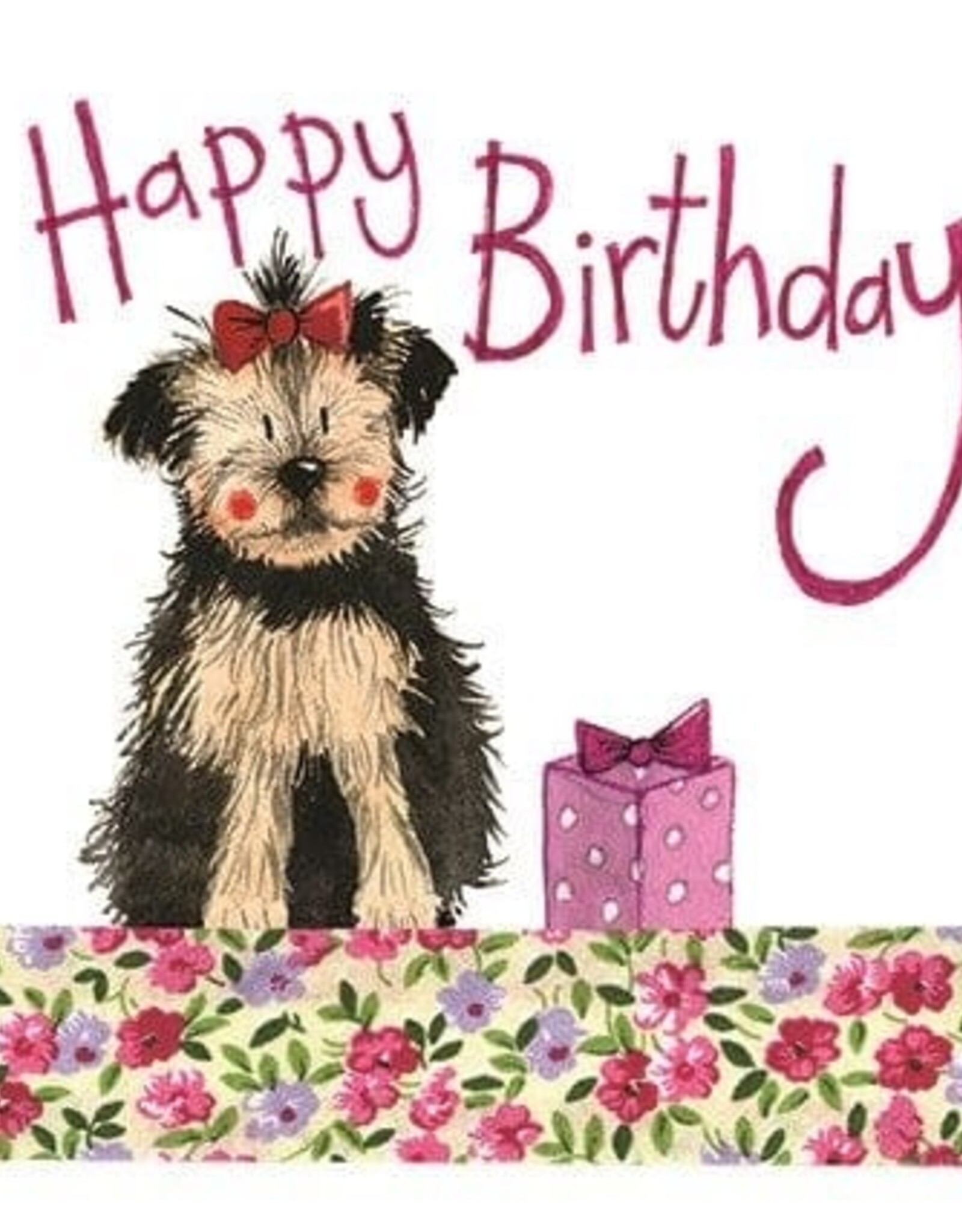 Alex Clark Birthday Card - Yorkie