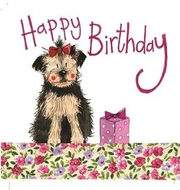 Alex Clark Birthday Card - Yorkie