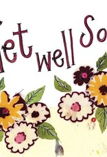 Alex Clark Get Well Card - Yellow Flowers Get Well